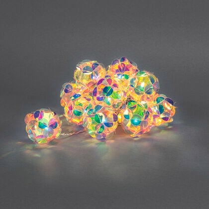 Dekolichterkette, 10 warmweiße