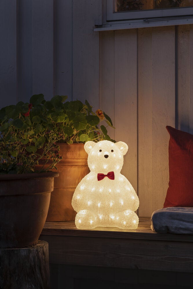 Acrylic Teddy Bear 38cm 64 LED