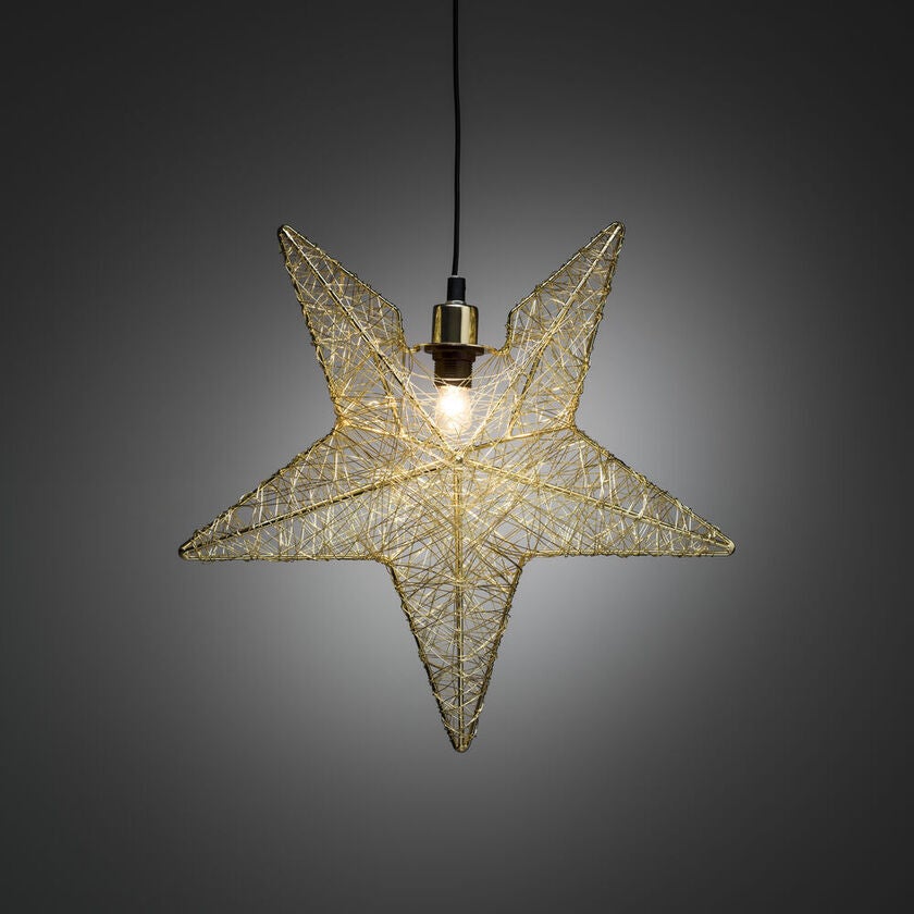 Hanging Metal Star, Brass