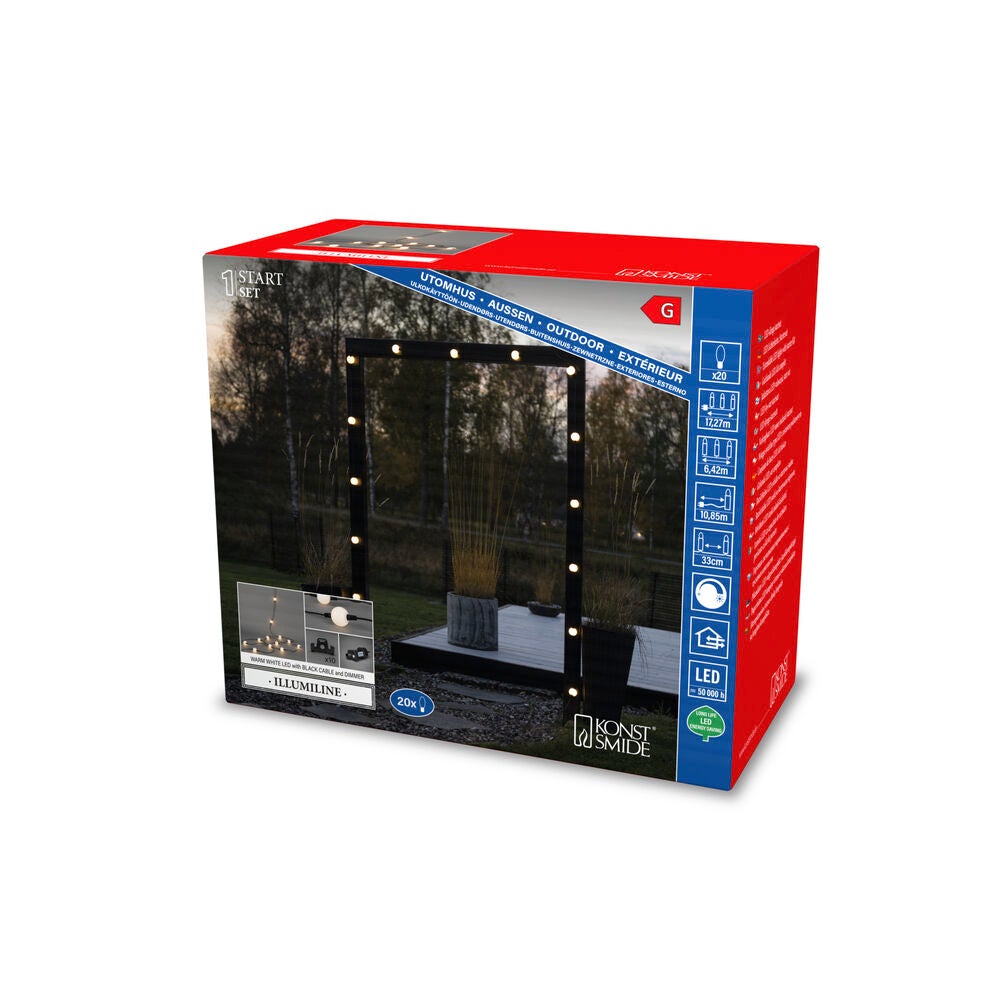 Startset 20 opal lampor, LED