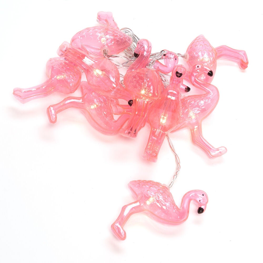 Light Set 10 Flamingos LED B/O