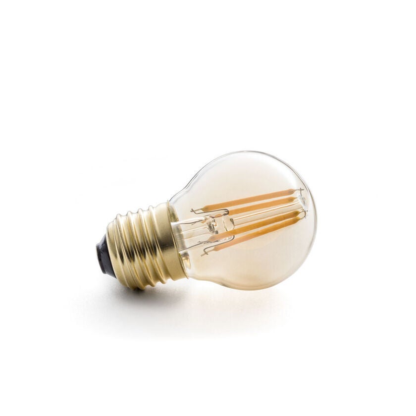 Glödlampa LED E27 45mm amber