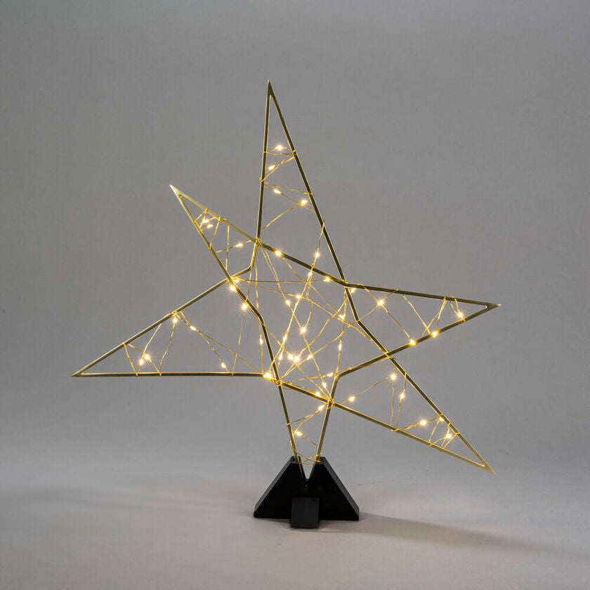 Metallsilhouette Stern , gold,