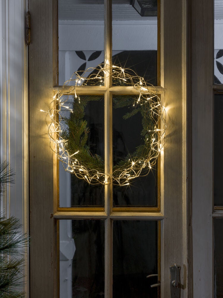 Krans 48 varmvita LED