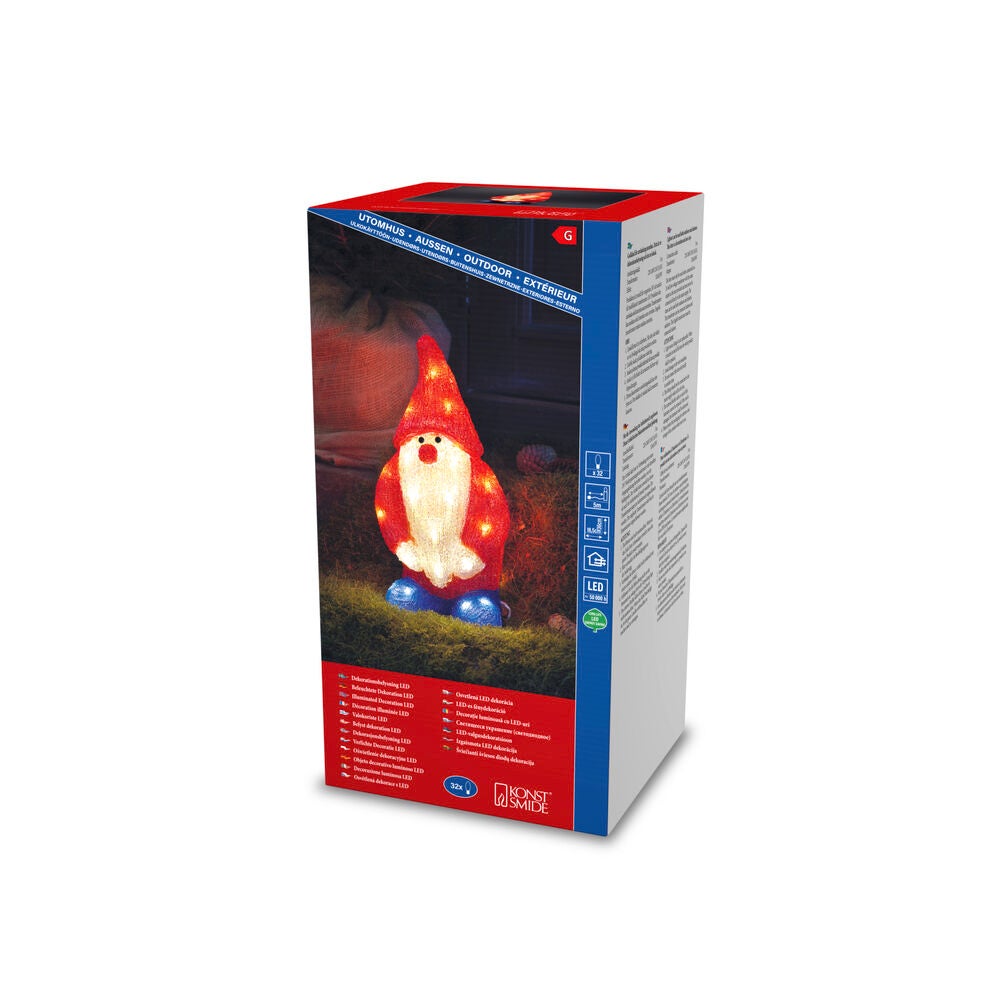 Acrylic Santa 36cm 32 LED