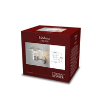 Modena vägglykta upp E27 galv