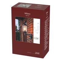 Milano vägglykta upp E27 PIR