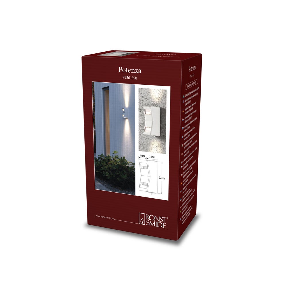 Potenza vägglykta GU10