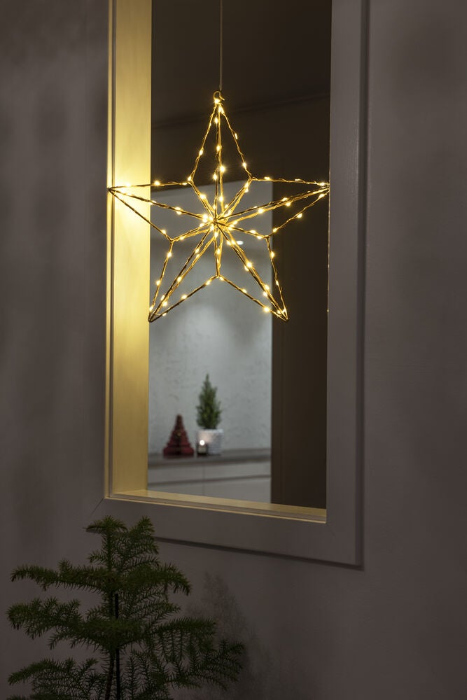 Micro LED Goldstern, 36cm, 90