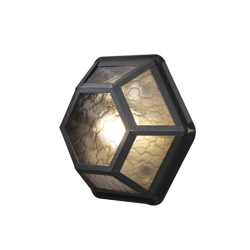 Castor wall lamp black