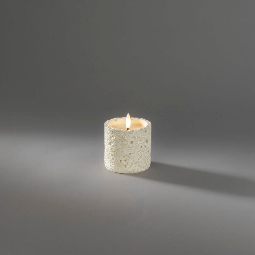 B/O cement candle light LED