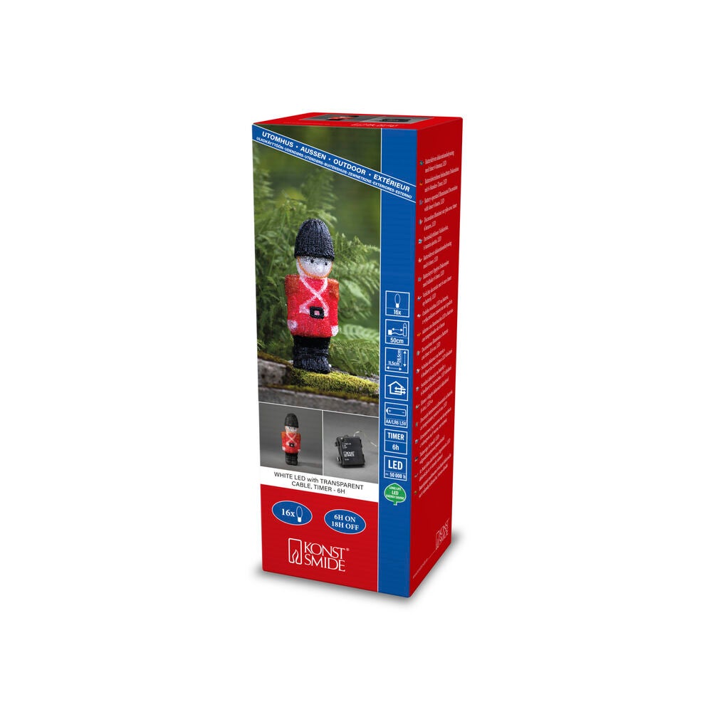 B/O Vakt akryl 28,5cm 16 LED