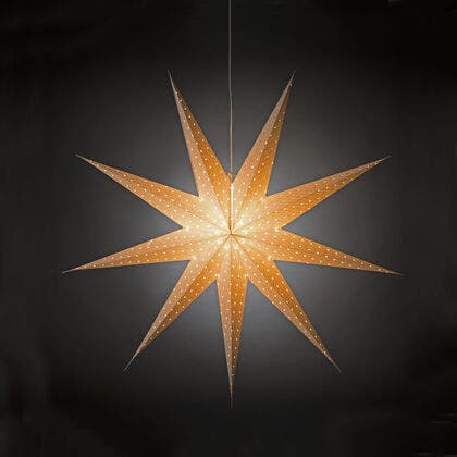 9 Point Paper Star 115cm White