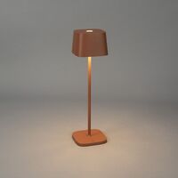 Capri table lamp USB teracotta