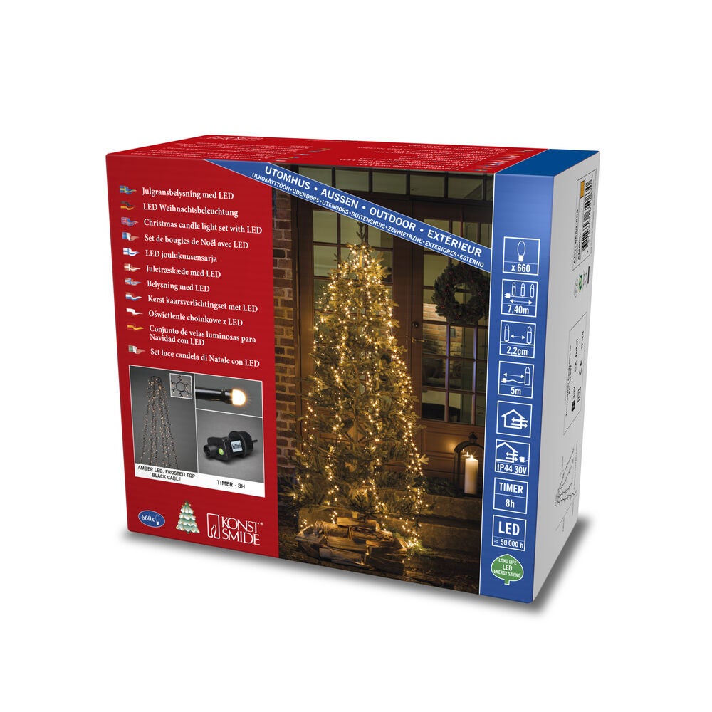 Julgransslinga 660 LED H240