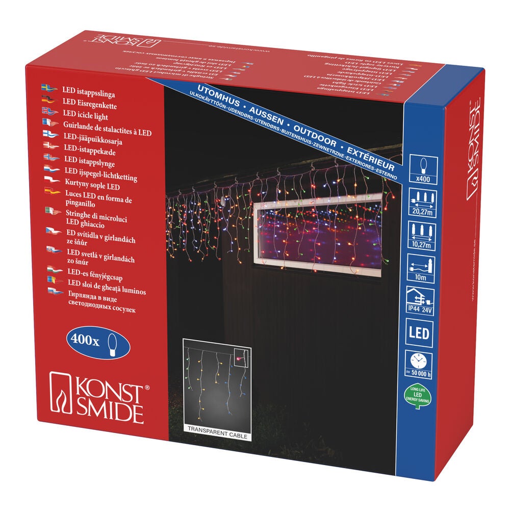 Istappsslinga 400 cherry LED