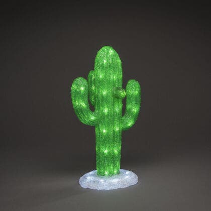Acrylic Cactus 45cm 64 LED