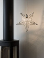 Hanging Metal Star, Silver