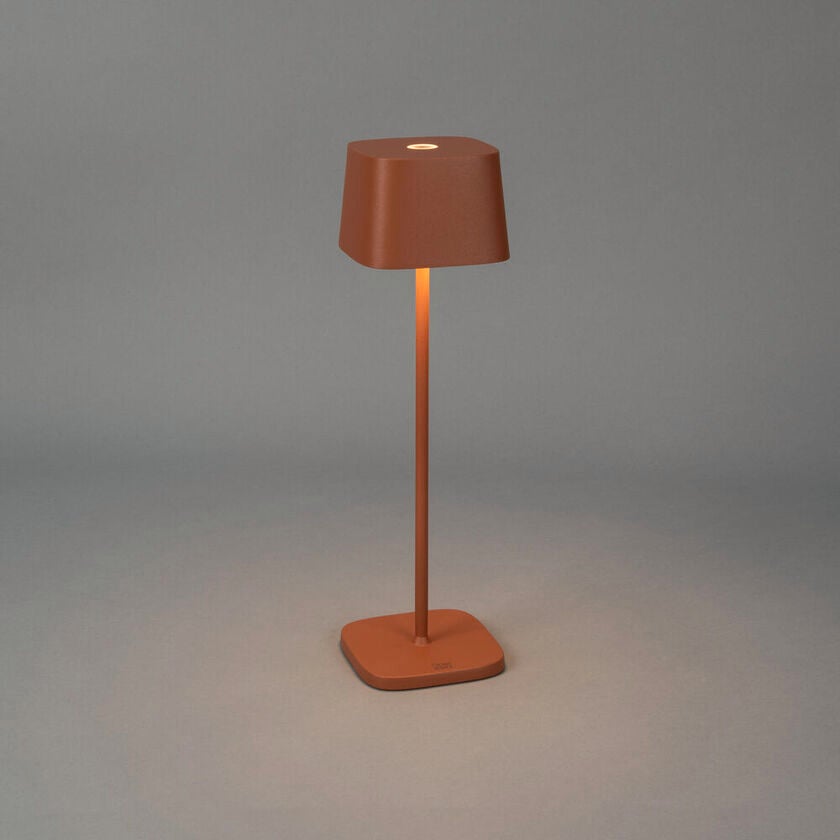 Capri table lamp USB teracotta