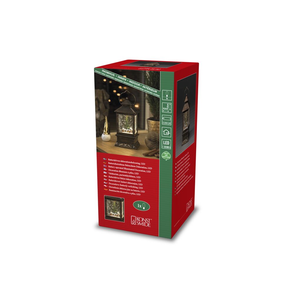 Vattenfylld minilykta julmarkn