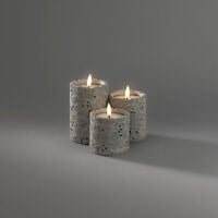 B/O cement candle light LED