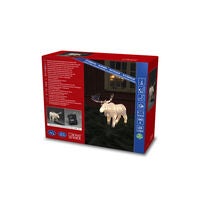 B/O Älg akryl 21 cm 24 LED