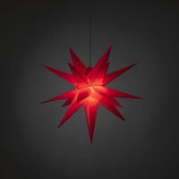 3-D Plaststjärna röd 60 cm