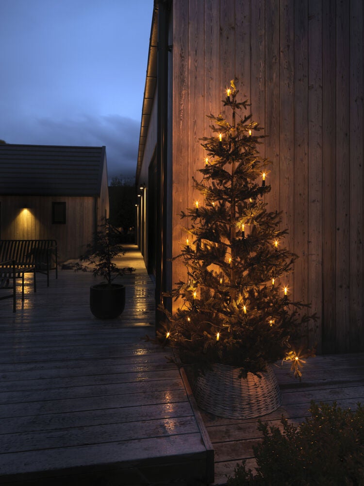Julgransbelysning 16 LED ute
