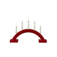 B/O Rot Holzen Candlestick