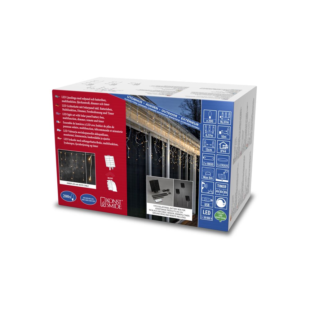 B/O Istapp 200 LED, Solpanel