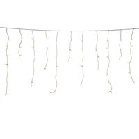 200 Icicle LED Amber Solar B/O