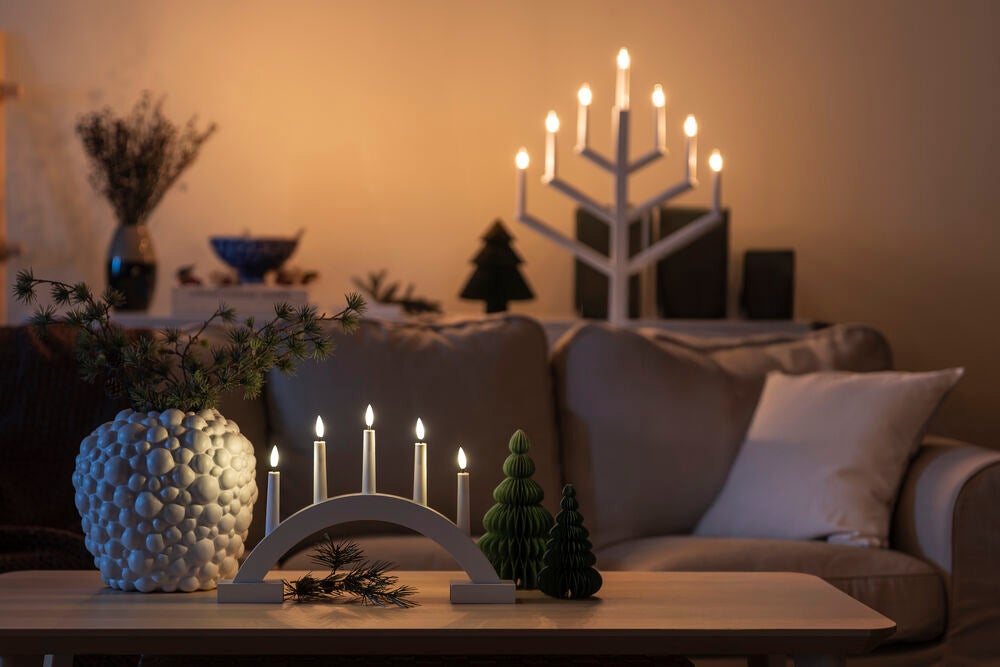 B/O Weiß Holzen Candlestick