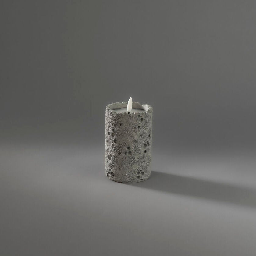 B/O cement candle light LED