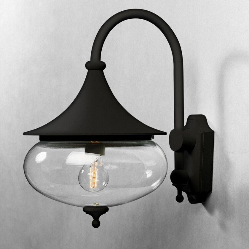 Libra vägglykta E27 svart