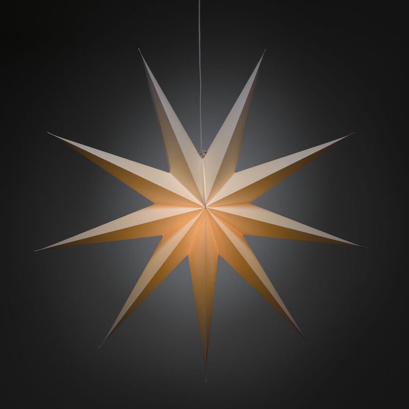 9 Point Paper Star 115cm White