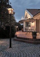 Benu lykta E27 galv ink stolpe