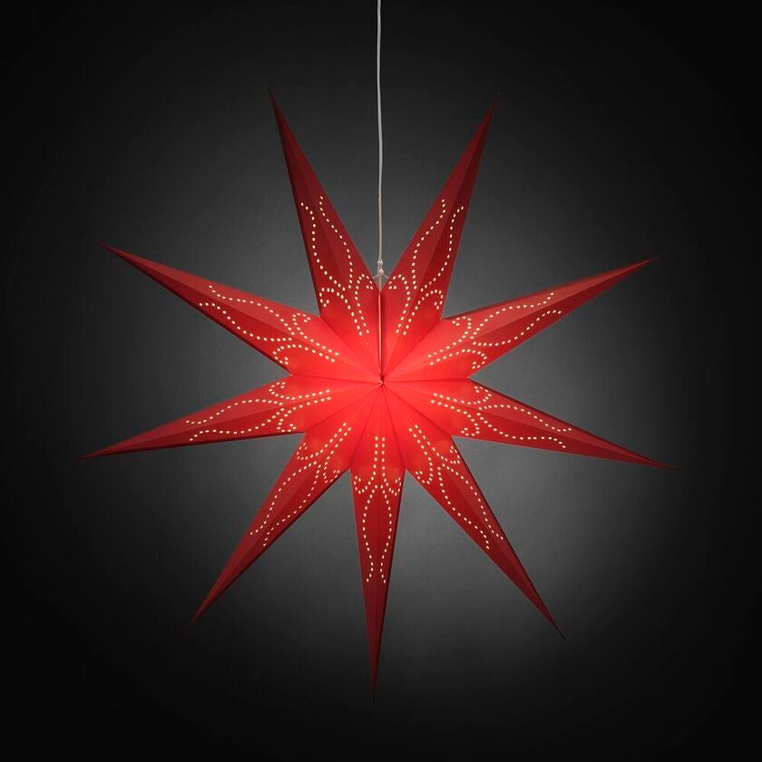 Paper star 9 points 115cm