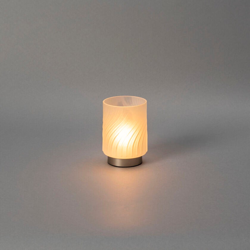 Ljuslykta glas laddbar LED 