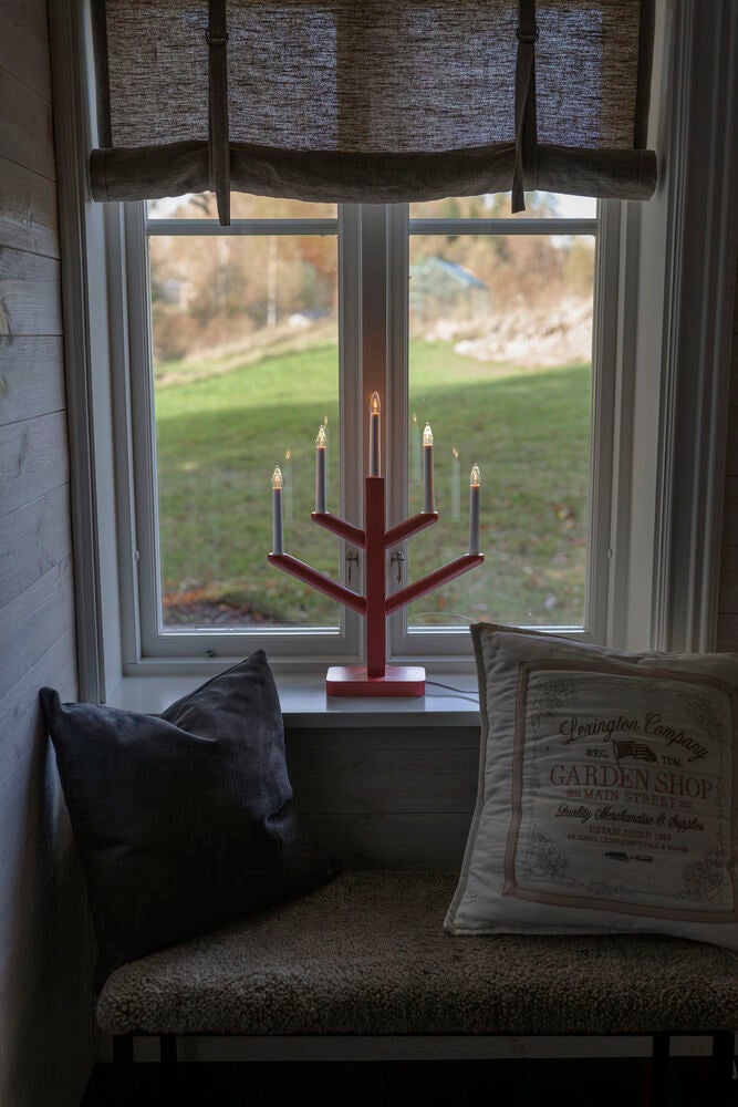 Holzleuchter Holz 5 Lampen Grü