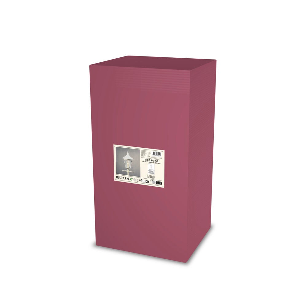 Virgo lykta E27 vit ex stolpe