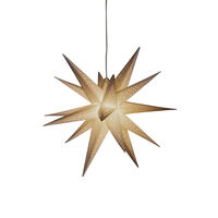 3-D Pappstjärna grå 60 cm LED