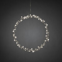 Krans silver, 45 cm 40 LED