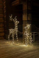 Imitation rattan raindeer LED