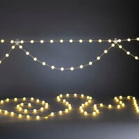 Gardin+ljusslinga, cherry LED