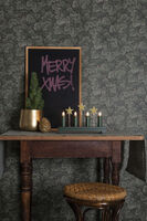 Elljusstake 4 ljus trä grön