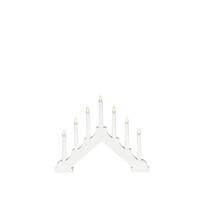 Elljusstake 7 lj LED trä B/O