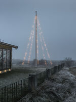 Flag pole lig.set, 500L H800cm