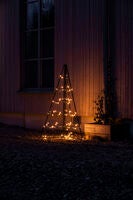 Metalldekoration pyramid LED