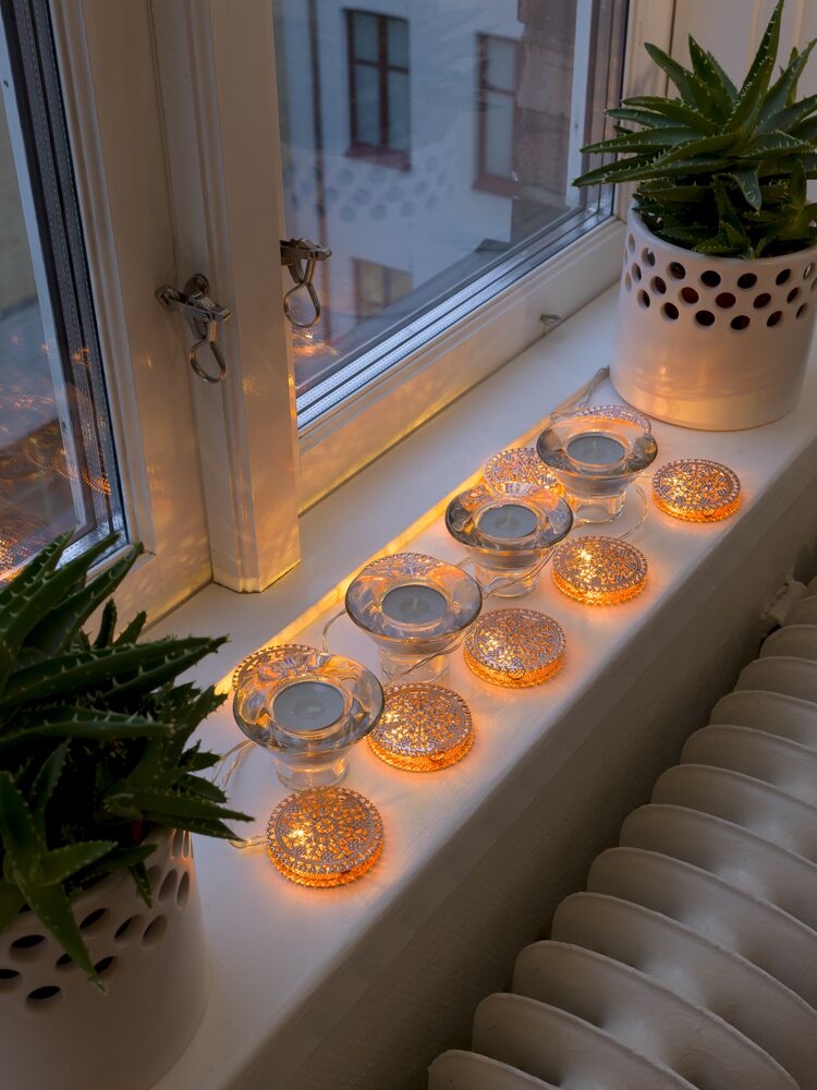 Light Set, copper decors, LED