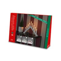 9 Bulb Candlestick Red